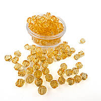 Намистини акрилові, грановані, помаранчеві, 10 мм