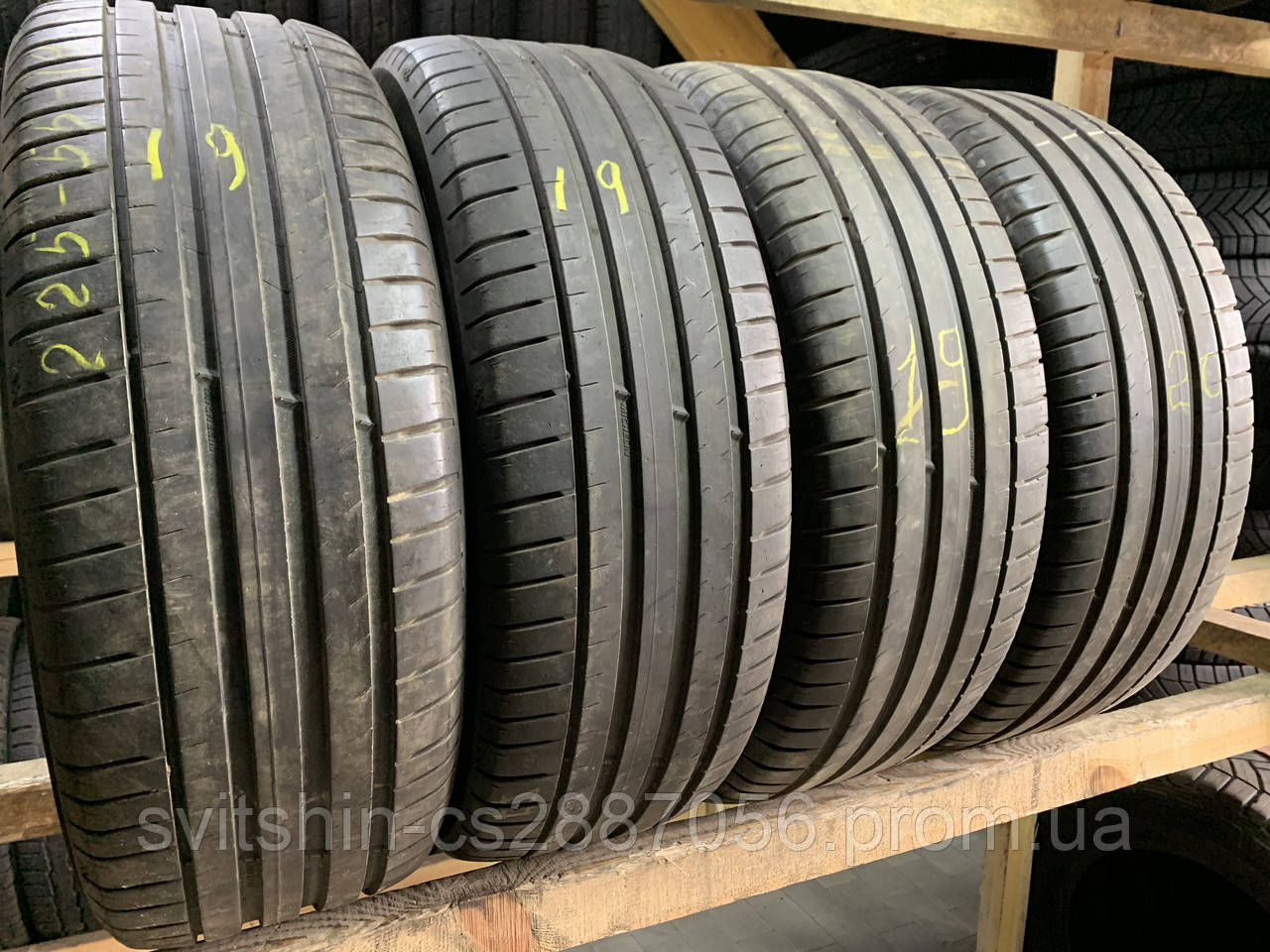 Літні шини 225/55R19 Michelin Pilot Sport4 6мм 19/20рік 4шт