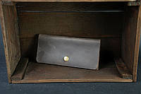 Женский кожаный кошелек Батерфляй, натуральная Винтажная кожа, цвет коричневый оттенок Шоколад