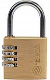 Навісний Кодовий Замок 50 мм Латунний (77609), фото 3