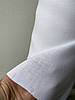 Біла сорочково-платтєва лляна тканина, колір 101, фото 2