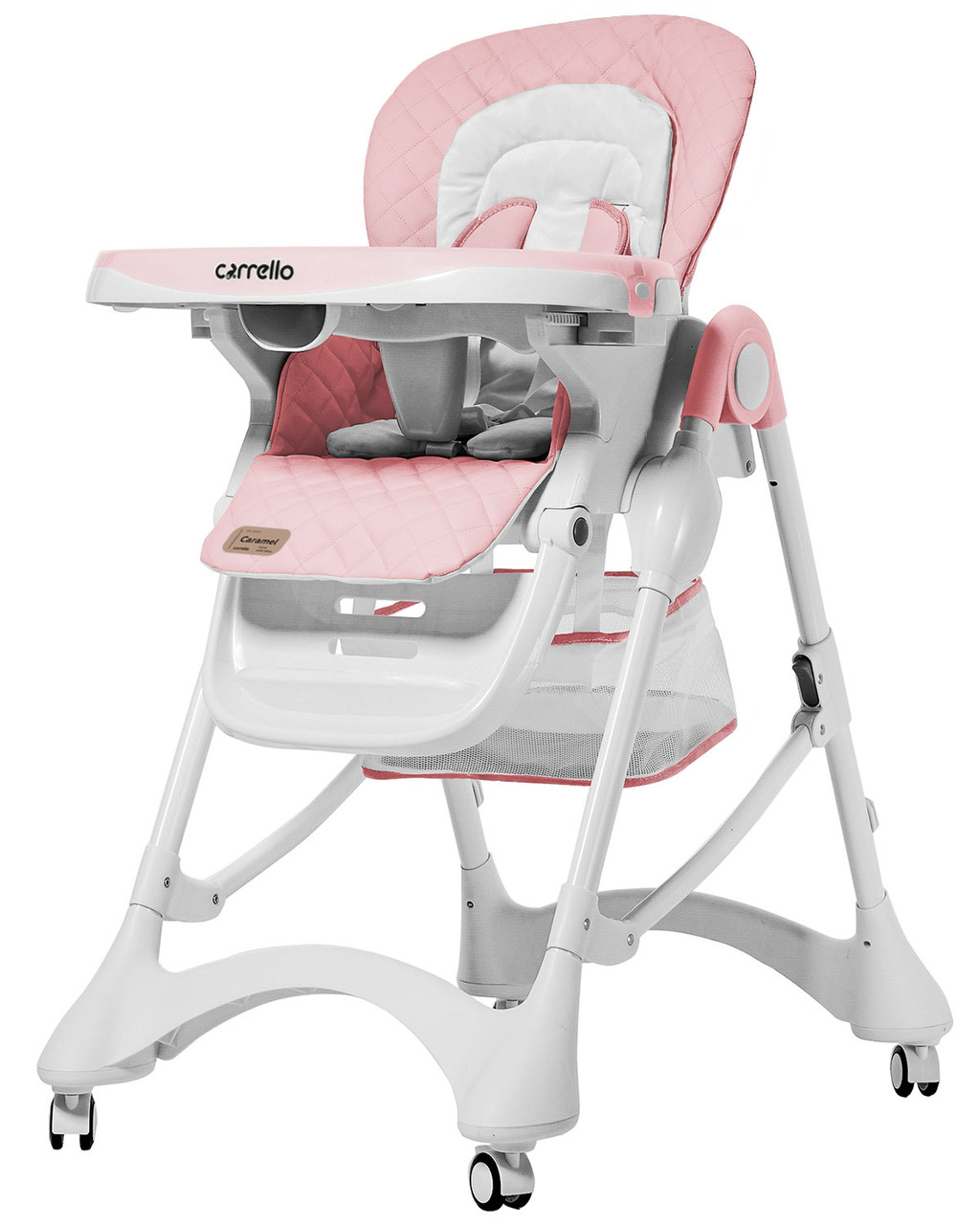 Дитячий стільчик для годування CARRELLO Caramel CRL-9501/3 Рожевий (CRL-9501/3 Candy Pink), фото 1