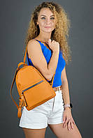 Женский кожаный Рюкзак Лимбо, размер мини, натуральная кожа Grand цвет Янтарь
