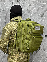 Тактический военный рюкзак 45-50 литров олива, Армейский многофункциональный рюкзак хаки
