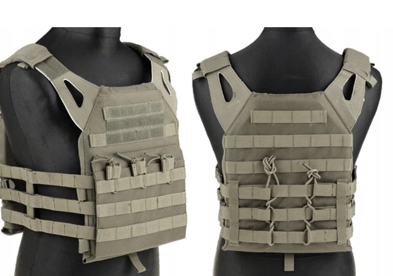 Плитоноска тактична військова з підсумками GFC Tactical JUMP OLIVE