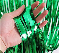 Фольгированная шторка зеленый металлик 1*2 м Китай