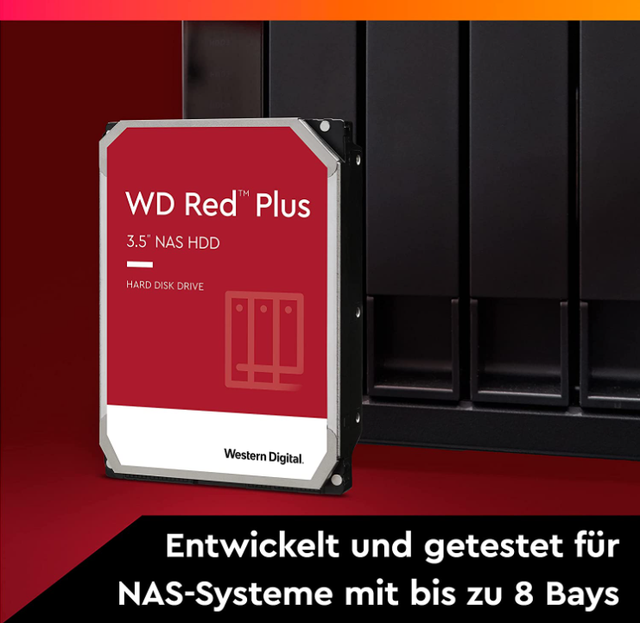 Жесткий диск Western Digital Red Plus 8TB 7200rpm 256МB WD80EFBX HDD 3.5 SATA III Eвропейская версия