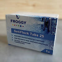 Froggy Коагулянт у картушах SetiFlock Tabs 25, 1 кг для бассейна