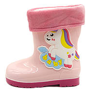 Резинові чобітки для дівчинки BBT Kids Рожевий (M5895-1 pink (28-29)