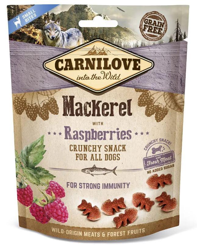 Ласощі Carnilove DOG Crunchy Snack зі скумбрією та малиною д/собак, 200g