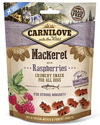 Ласощі Carnilove DOG Crunchy Snack зі скумбрією та малиною д/собак, 200g