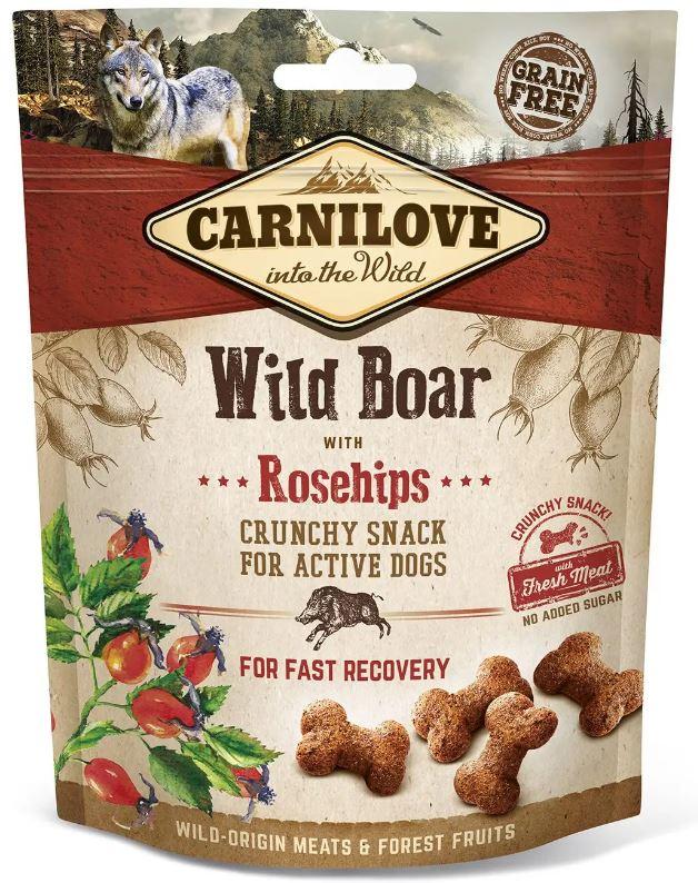 Ласощі Carnilove DOG Crunchy Snack дикий кабан, шиповник д/собак, 200g, фото 1