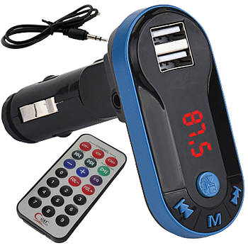 Трансмітер у автомобіль з Bluetooth, бездротовий, з пультом 19 BT / FM модулятор для машини в прикурювач