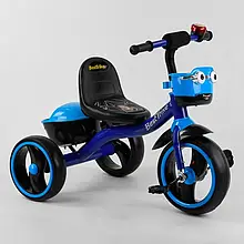 Дитячий триколісний велосипед 32102 Best Trike колеса EVA зі світлом і звуком, дзвіночок, 2 кошики