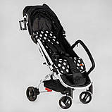 Прогулянкова коляска JOY Elegans A-43081 з телескопічною ручкою, чохлом на ніжки та підсклянником, фото 5
