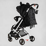 Прогулянкова коляска JOY Elegans A-43081 з телескопічною ручкою, чохлом на ніжки та підсклянником, фото 6