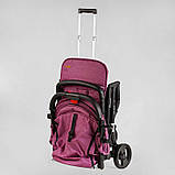 Коляска прогулянкова дитяча JOY Elegans A-16207 з телескопічною ручкою, чохлом на ніжки та підсклянником, фото 8