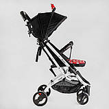 Коляска прогулянкова дитяча з чохлом на ніжки та підсклянником JOY Elegans A-12295 з алюмінієвою рамою, фото 5
