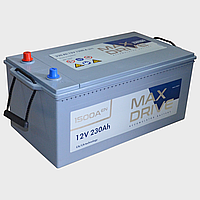 Акумулятор автомобільний 230 А·год (+/-) MAX DRIVE АКБ 518х274х232