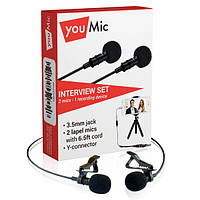 Петличный микрофон YouMic - Набор из двух микрофонов по 3,6 метра каждый (581050)