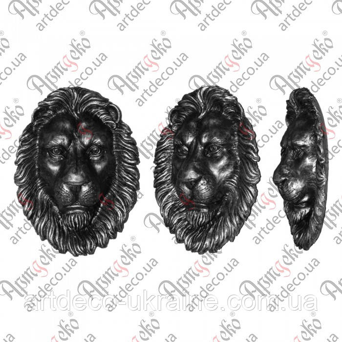 Декоративний Лев на ворота 240х175 (Polystone) Арт. 98.003, фото 1