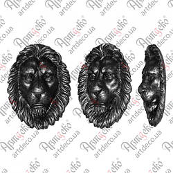 Декоративний Лев на ворота 240х175 (Polystone) Арт. 98.003