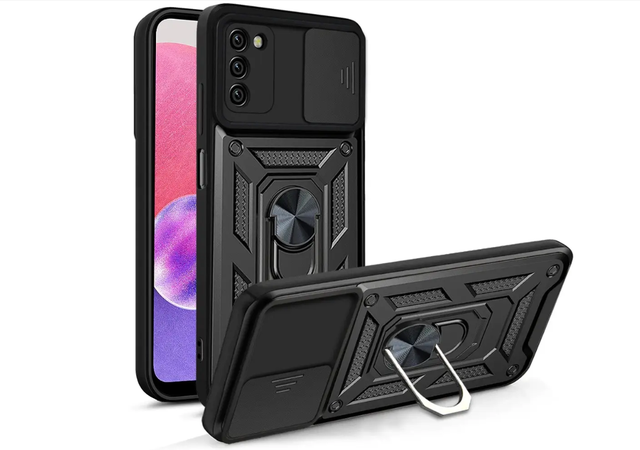 Ударостійкий чохол Camshield Serge Ring for Magnet для Samsung Galaxy A03s (SM-A037FZ) Ударостійкий чохол Camshield Serge Ring for Magnet для Samsung Galaxy A03s (SM-A037FZ)