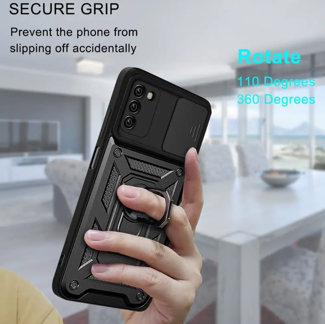Ударостійкий чохол Camshield Serge Ring for Magnet для Samsung Galaxy A03s (SM-A037FZ) Ударостійкий чохол Camshield Serge Ring for Magnet для Samsung Galaxy A03s (SM-A037FZ)