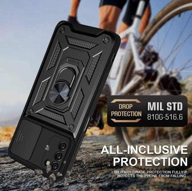 Ударостійкий чохол Camshield Serge Ring for Magnet для Samsung Galaxy A03s (SM-A037FZ) Ударостійкий чохол Camshield Serge Ring for Magnet для Samsung Galaxy A03s (SM-A037FZ)