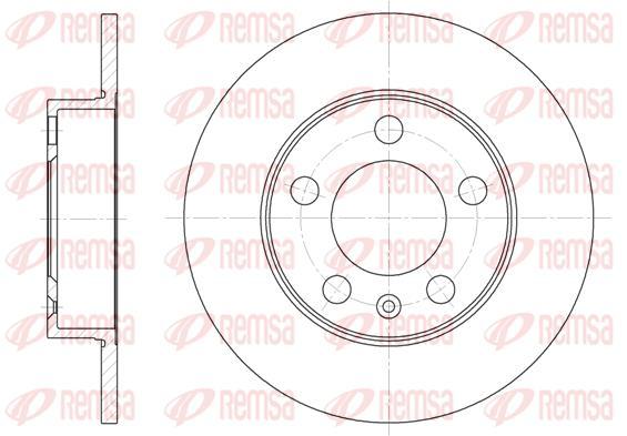 Диск гальмівний REMSA 6547.00 задній AUDI TT ,SEAT CORDOBA IBIZA LEON TOLEDO SKODA FABIA