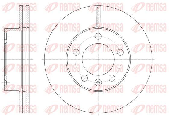 Диск гальмівний REMSA 61475.10 перед OPEL MOVANO B 2.3CDTI 2010-,RENAULT MASTER IV 2010-