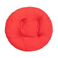 Подушка красная круглая для стула, кресла, табуретки 35х8