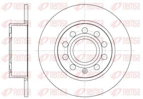 Диск гальмівний REMSA 6649.00 задній SEAT ALTEA XL LEON TOLEDO,SKODA OCTAVIA,VW EOS GOLF GOLF PLUS