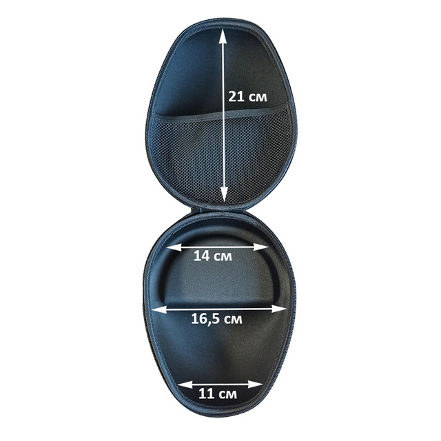 Чохол для повнорозмірних навушників Чорний фігурний Чохол для повнорозмірних навушників Чорний фігурний
