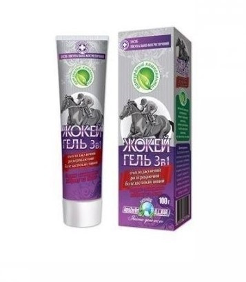 Гель Жокей для суглобів 3 в 1 охолоджуючий, розігріваючий, заспокійливий, 100 г