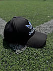 Кепка Adidas чоловіча жіноча котонова чорна  ⁇  Бейсболка Адідас на літо, фото 2