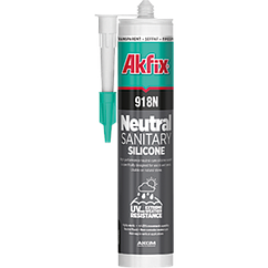 Силікон нейтральний санітарний ТМ "Akfix" 918N прозорий 280 мл