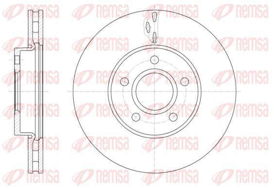 Диск гальмівний REMSA 61560.10 перед FORD C-MAX II 1.6 2010-, FOCUS III 2011-