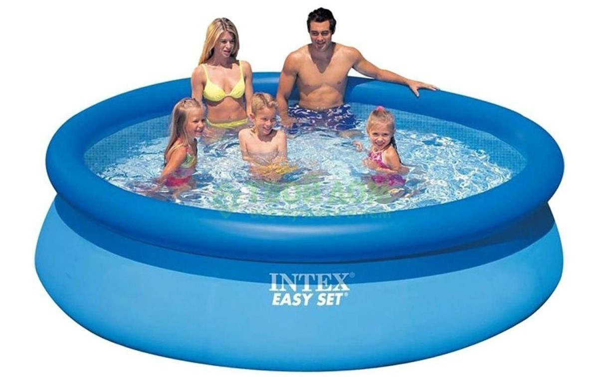 Переносний басейн надувний Intex 28120 (305х76 см) Надувний круглий басейн Інтенекс для дітей