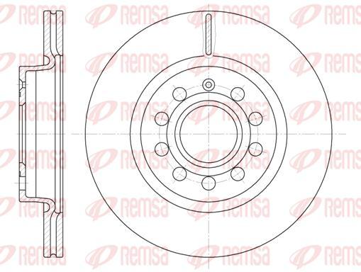Диск гальмівний REMSA 6647.10 перед SEAT ALTEA XL LEON TOLEDO,SKODA OCTAVIA,VW CADDY GOLF GOLF PLUS