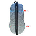 Чохол для навушників жорсткий Textile 21*17*10 см. Кейс-футляр для зберігання навушників, фото 4