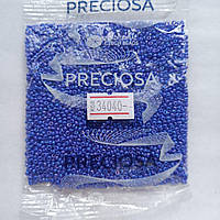 Бисер чешский Preciosa натуральный радужный синий 50г 10/0 34040