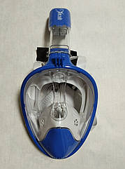 Маска з трубкою повнолицьова для плавання та снорклінгу FM01 L-XL
