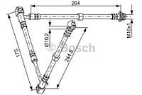 Тормозной шланг BOSCH 1987481836