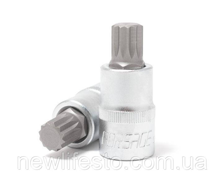 Головка біта SPLINE 12-променева M9 1/2" (L-55мм) Forsage F-34805509