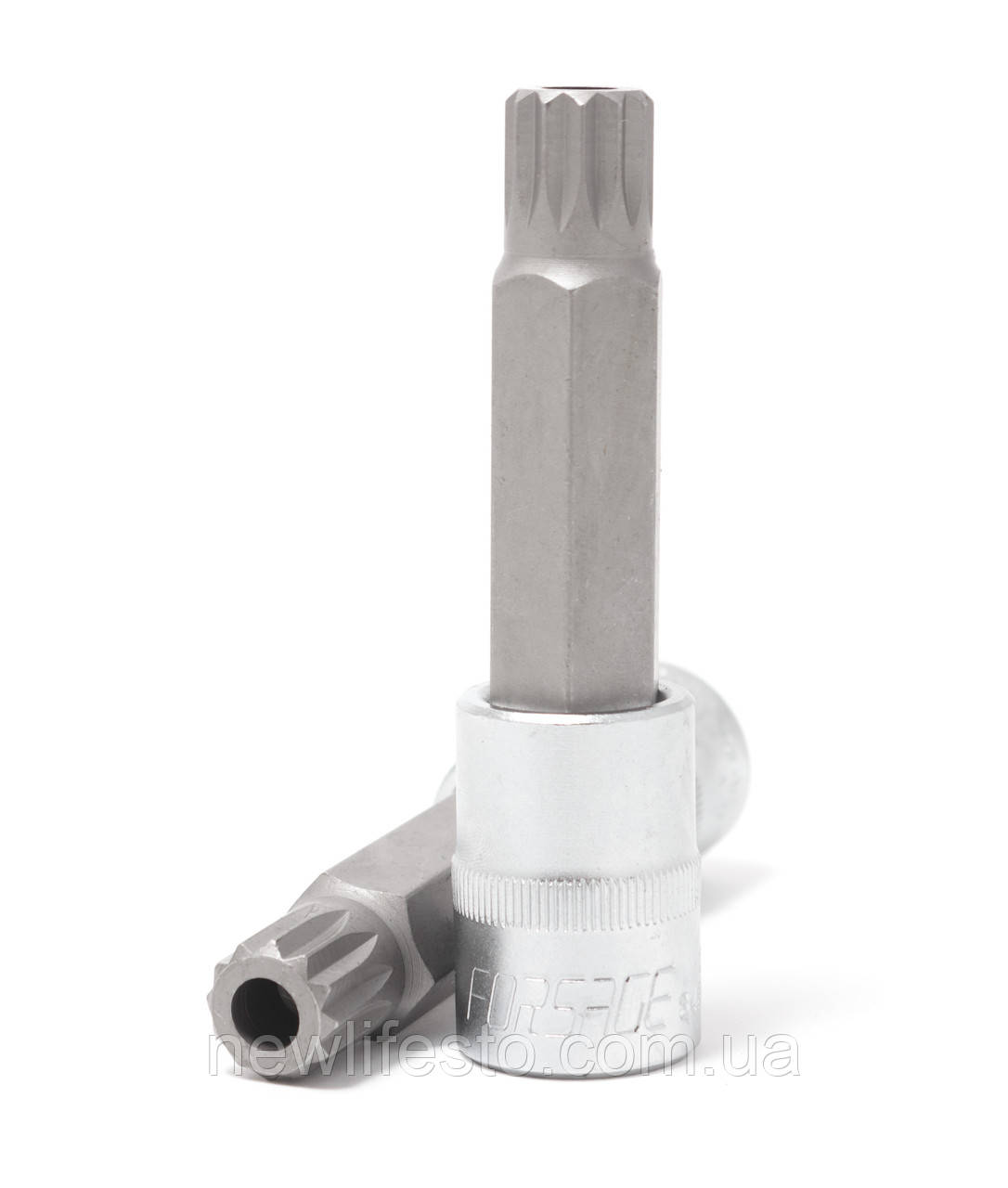 Головка біта SPLINE 12-променева M5 1/2" (L-100мм) Forsage F-34810005