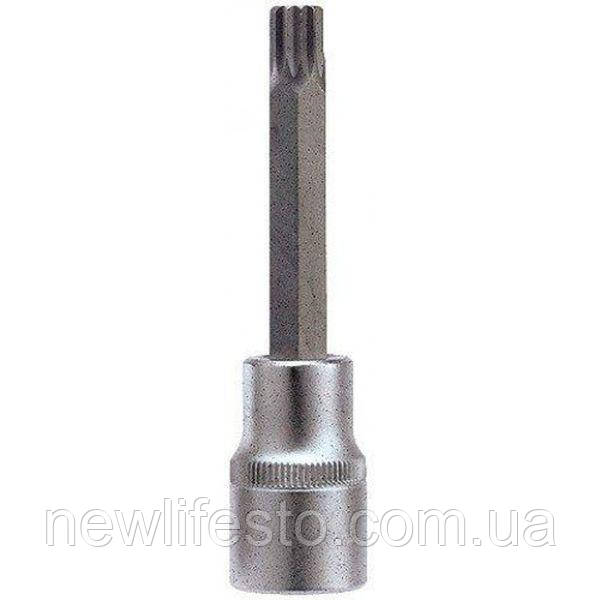 Головка-біта SPLINE 12-променева M6 1/2" (L-100мм) ROCKFORCE RF-34810006