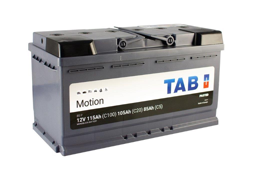 115 Ah/105 Ah/85 Ah 12V TAB Motion Pasted Cтаціонар, TAB силові тягові