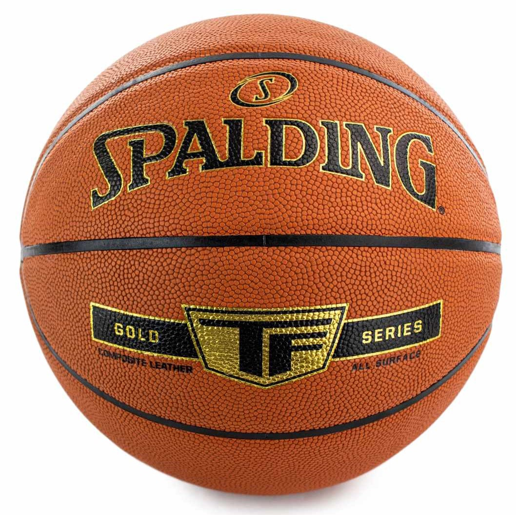 М'яч баскетбольний Spalding Gold TF Indoor-Outdoor розмір 7 композитна шкіра для вулиці-залу (76857Z)