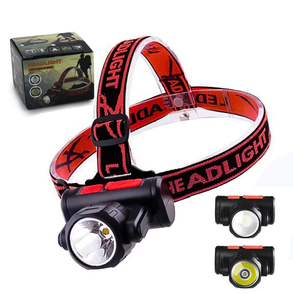 Ліхтар налобний з USB, BL 2001 / Світлодіодний ліхтарик на голову / Акумуляторний ліхтарик, фото 1